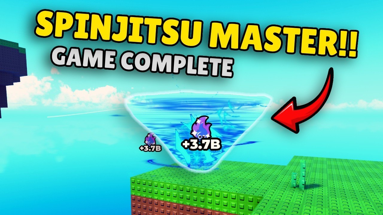 Water Spinjitsu tornado finishing a stage on a stud platform in +1 Spinjitsu Escape